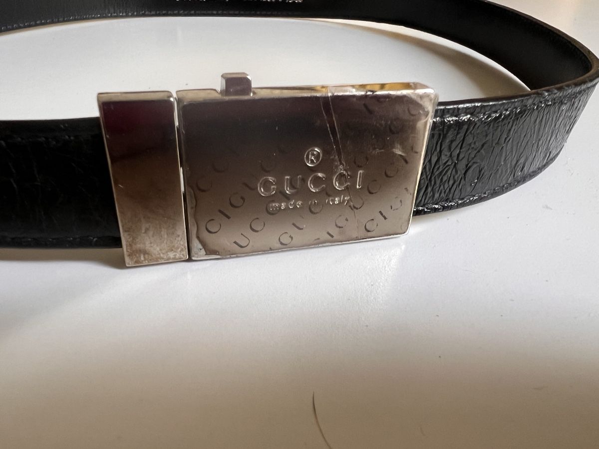 Gucci Cinture: Gucci Talliengürtel Lack schwarz  – Usato da Solothurn venduto da Brini06 1