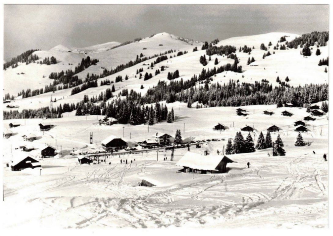 Cartoline postali: Col des Mosses - Retaurant + Skilift Lécherette – Usato da Binningen venduto da Mountainrider