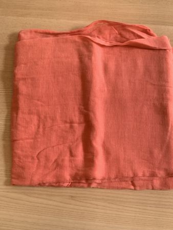 Scarf Coral Linen Blend 