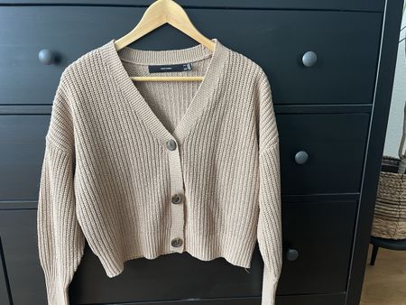 Vero Moda Strickjacke beige Grösse S