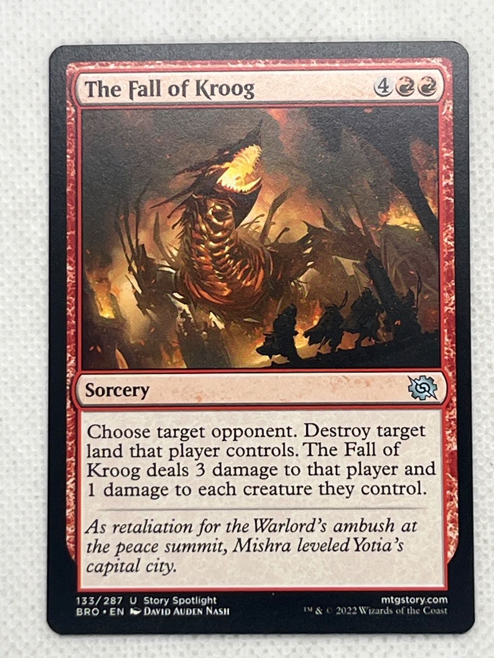 Magic The Gathering Carte collezionabili: Magic The Gathering The Fall of Kroog – Usato da Hinterkappelen venduto da Kim1992