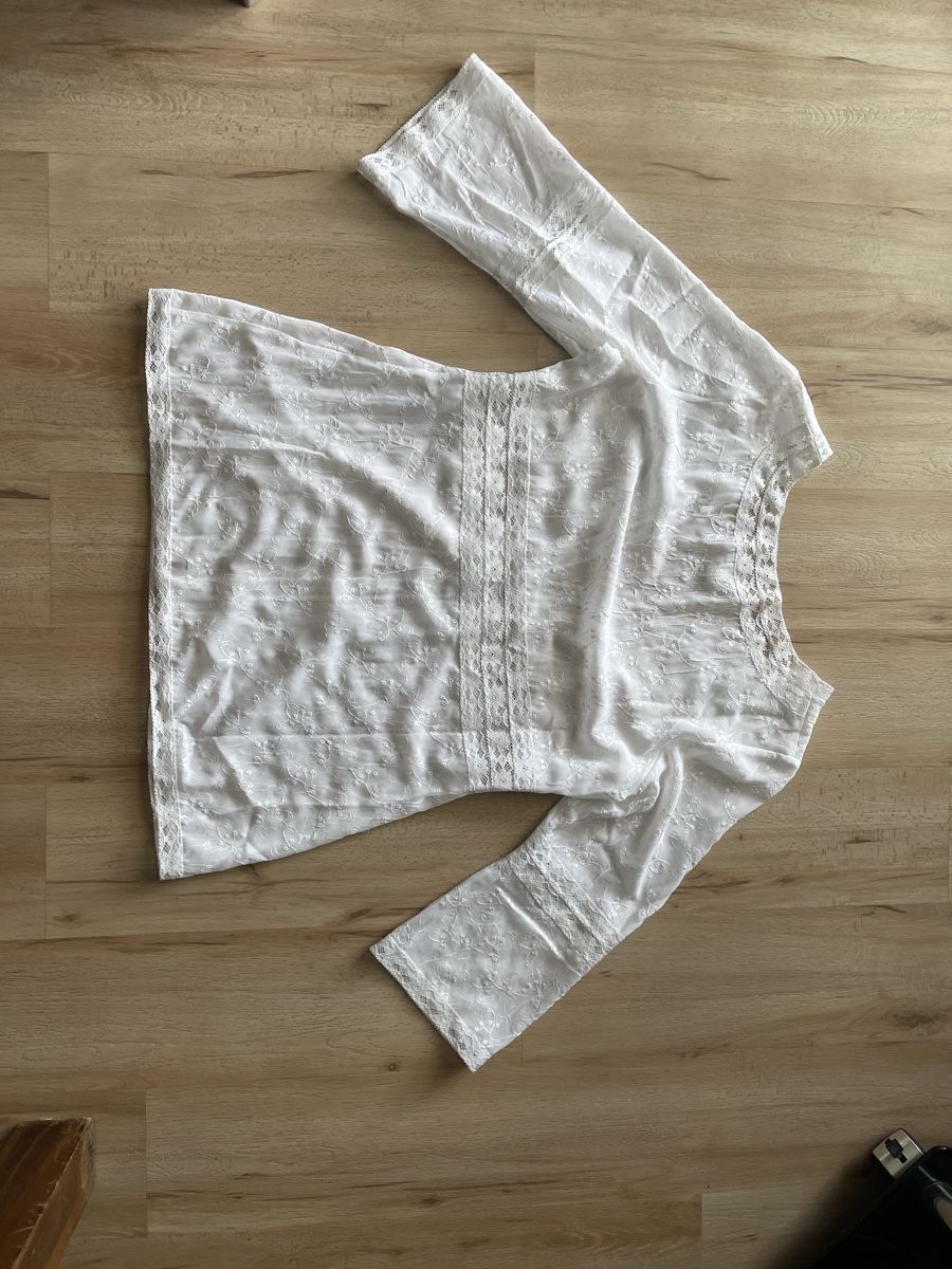 Tuniche: Blouse blanche dentelle Lino Tesini taille 40 NEUVE  – Nuovo (secondo la descrizione) da Kloten venduto da Vermicelles 8