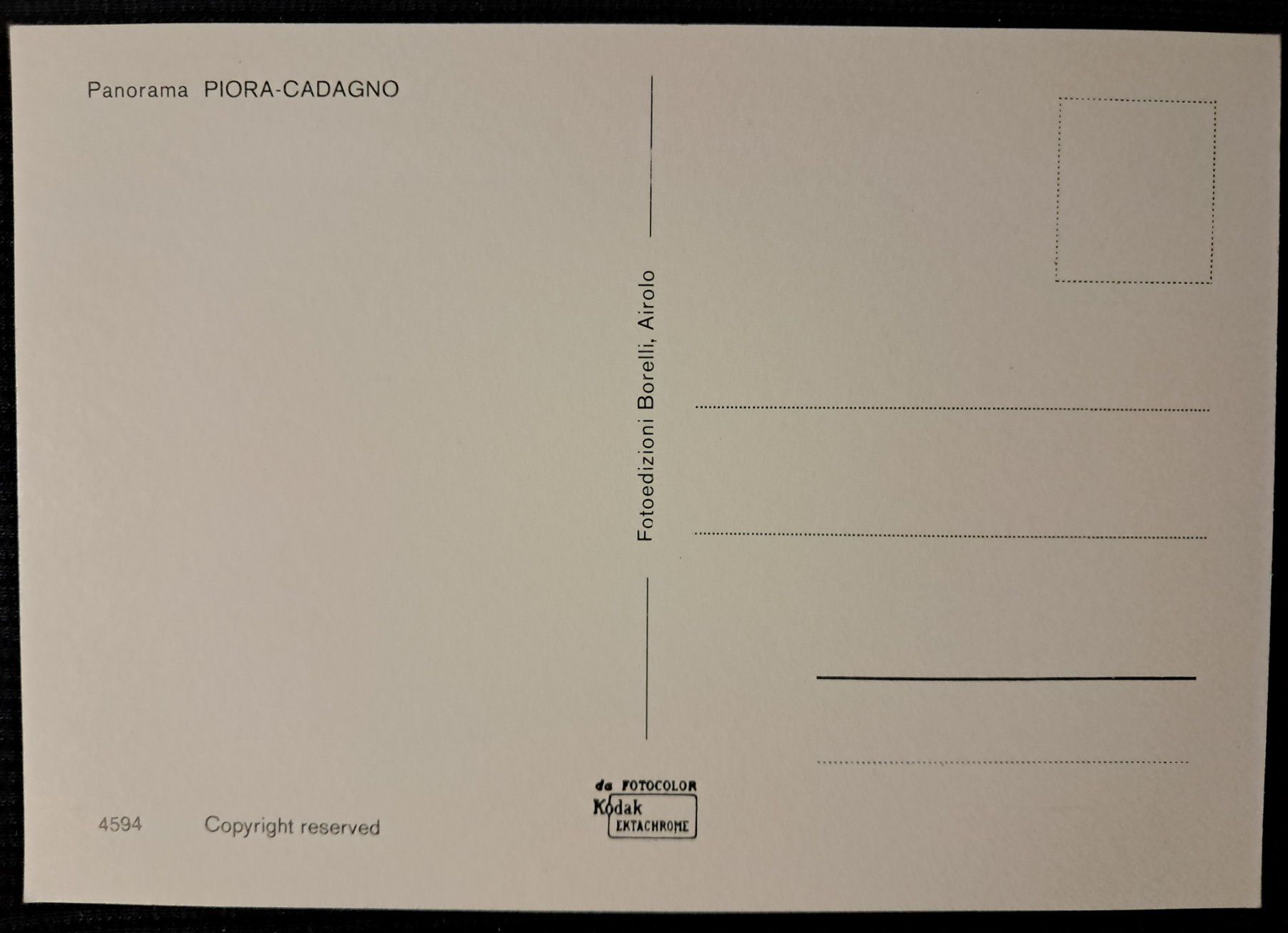 Ansichtskarten: PIORA - CADAGNO – Gebraucht aus Ponto Valentino von giorgia06 1