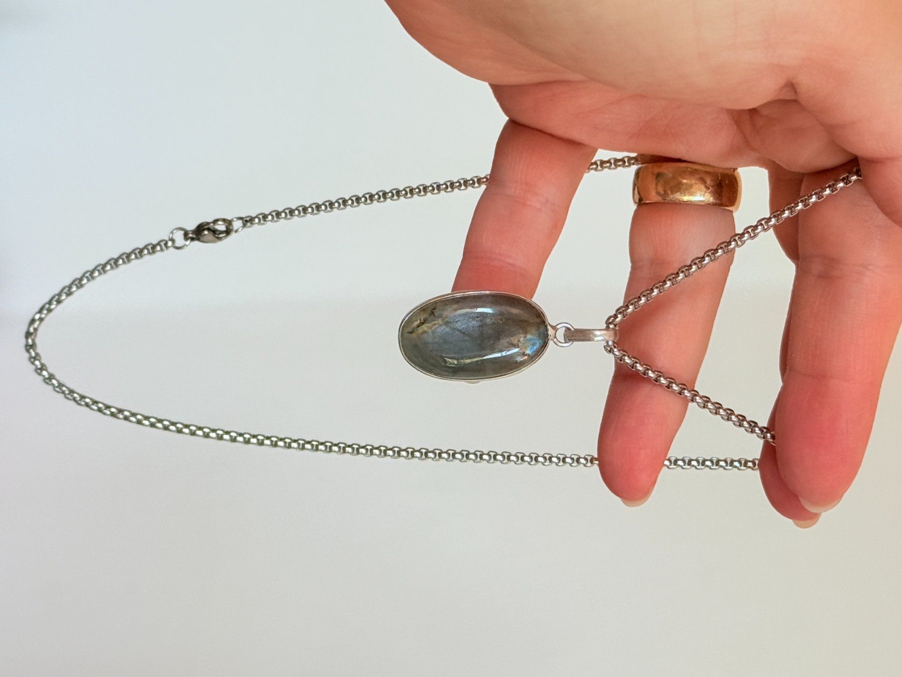 Catenine: Collier avec Labradorite – Nuovo e nell'imballaggio originale da Genève venduto da AWWA 4