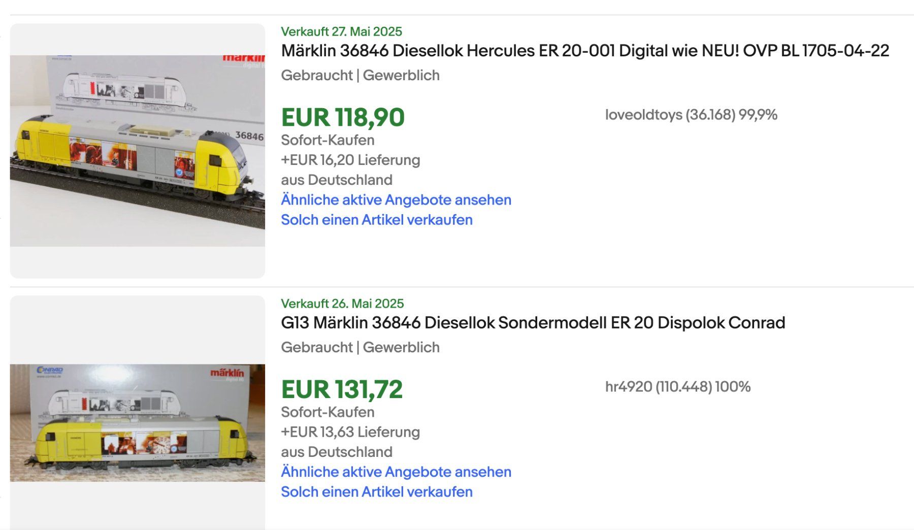 Märklin Diesellok Siemens - Digital 36846 - Sondermodell (Gebraucht) in ...