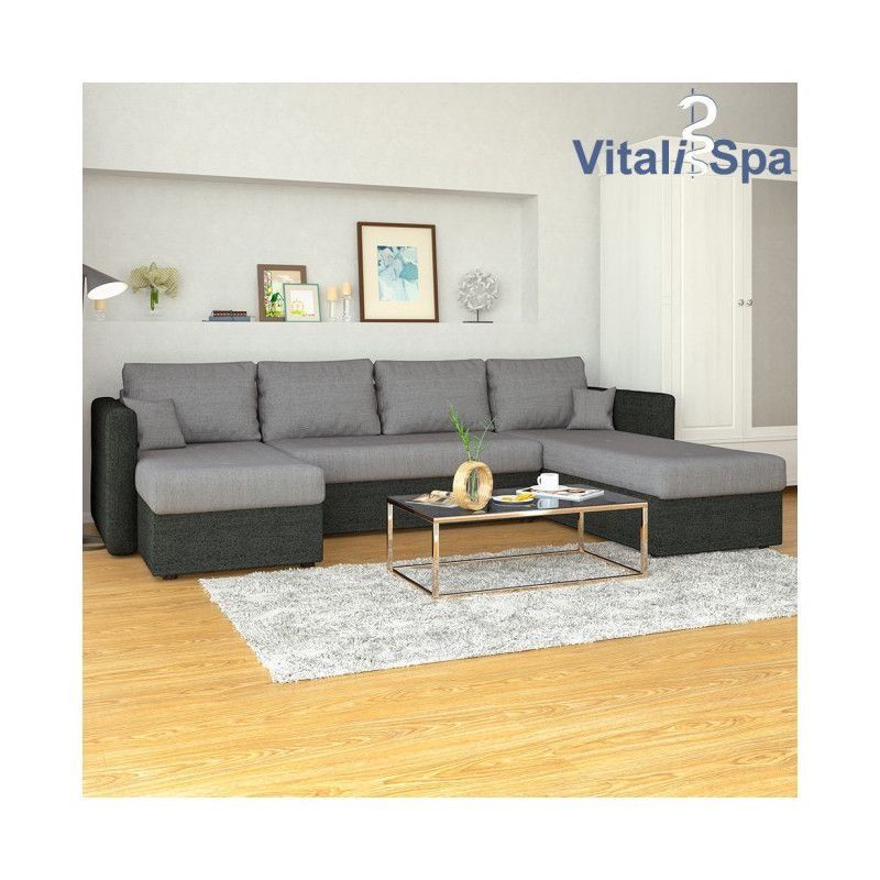 Divani: Wohnlandschaft mit Schlaffunktion - Grau/Anthrazit – Nuovo e nell'imballaggio originale da Wallenwil venduto da toesstal-vertrieb 2