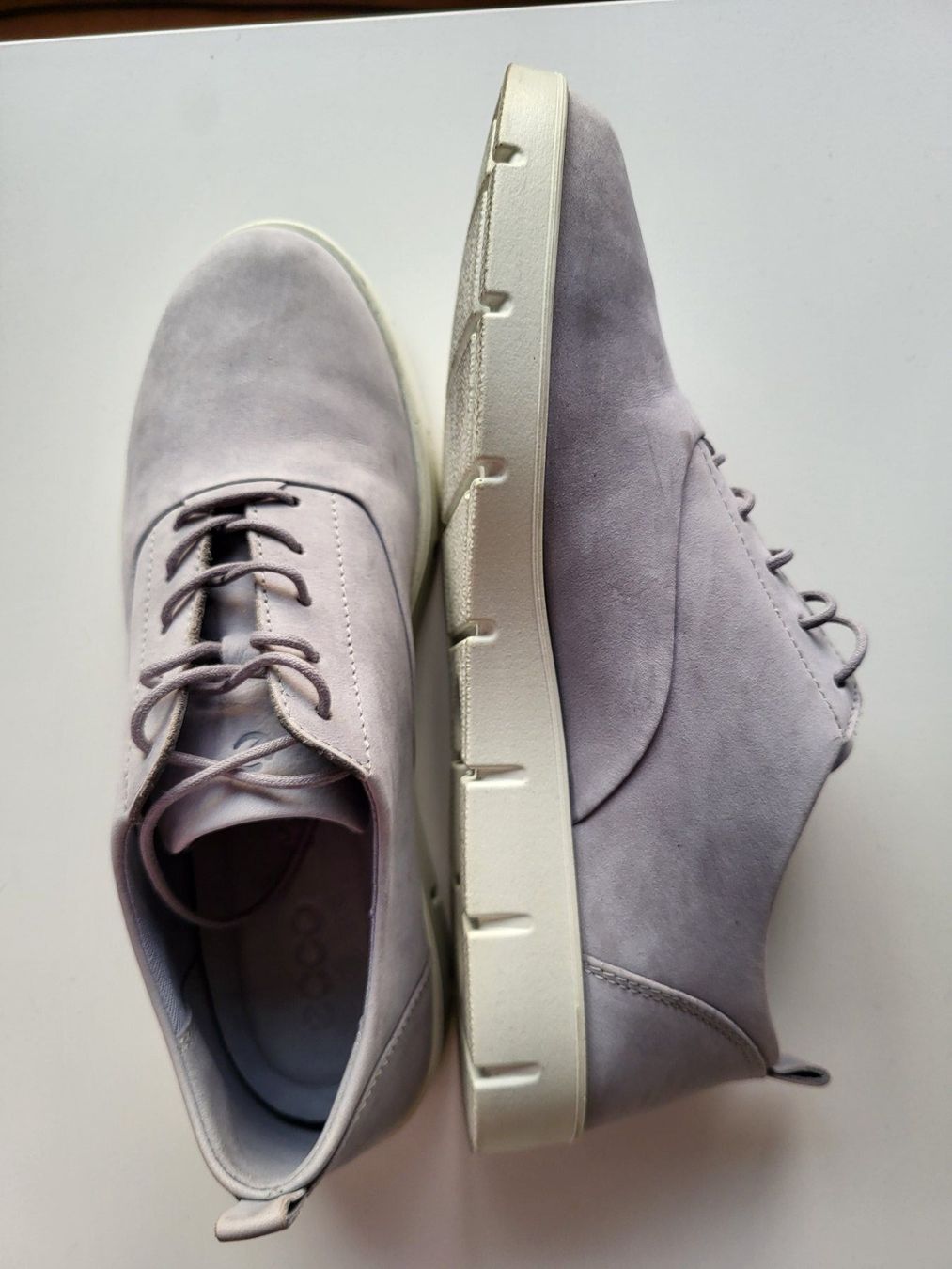 Ecco Scarpe da donna: Ecco Damen Schnürschuhe, Gr. 39 - Leder, hellblau – Nuovo (secondo la descrizione) da Baar venduto da clar6