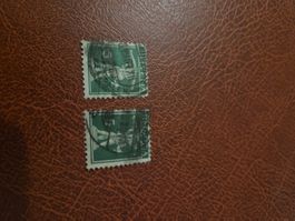 Schweiz 1907–1914 – 2× Tellknabe 5 Rp. – gestempelt