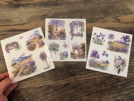 Sticker Aufkleber Scrapbook Natur Garten Frühling Blumen