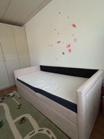 Beliani Daybed extendable mattress light pink condition used