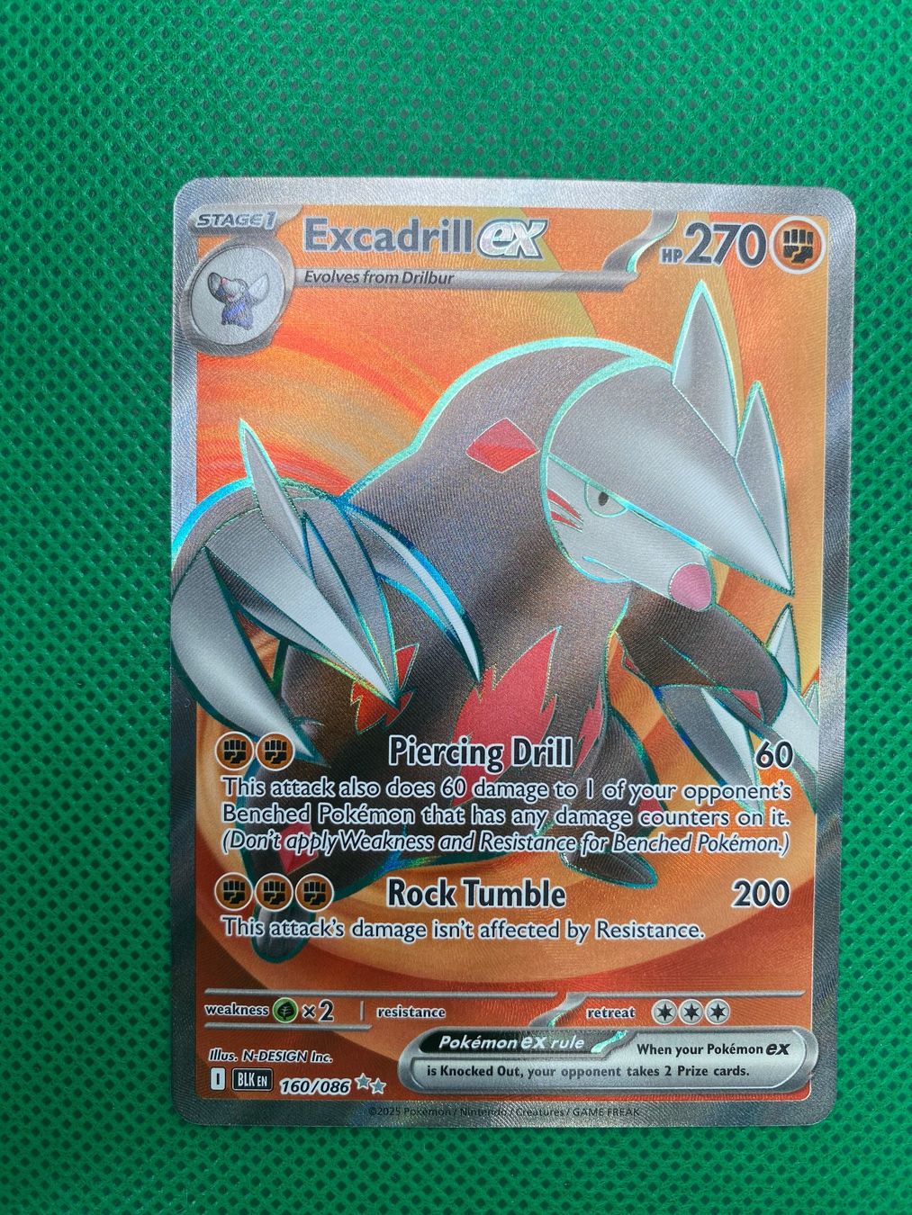 Pokémon Sammelbilder & Trading cards: Stalobor ex (BLK 160) – Gebraucht aus Wermatswil von finest112