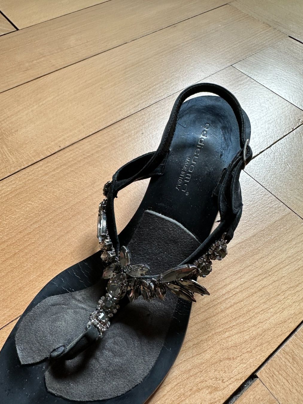 Damenschuhe: EDDICUOMO - Leder Sandale schwarz 40 – Gebraucht aus Zürich von Diazaio 1
