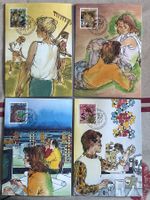 4 cartes maximum PJ. 1989 - Édition Pro Juventute