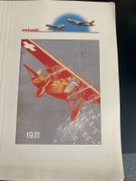 4x Speziel FDC Swissair auf Sonderblatt