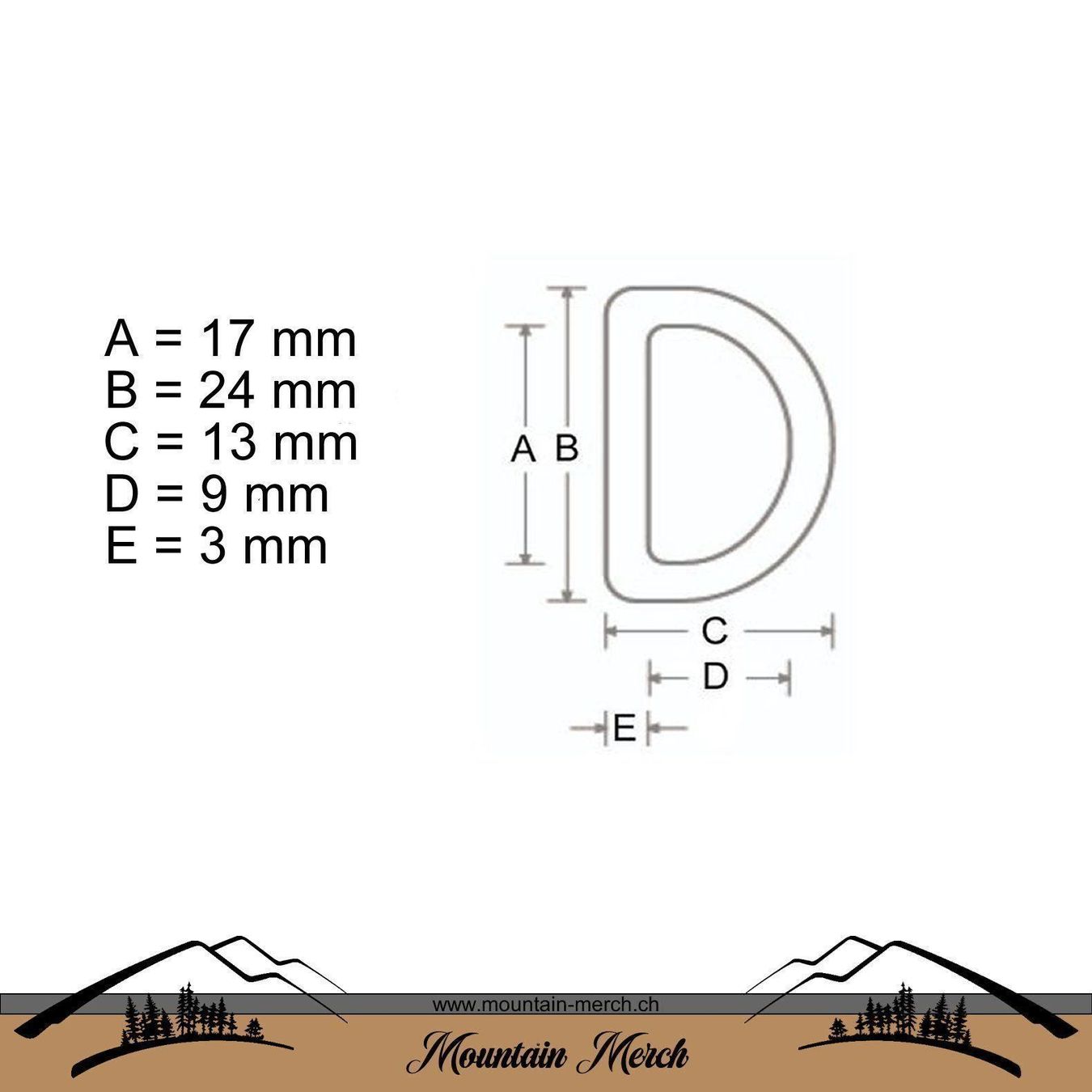 Anelli: D-Ring roségold 16 mm – Nuovo e nell'imballaggio originale da Wiesenberg venduto da mountain-merch 1