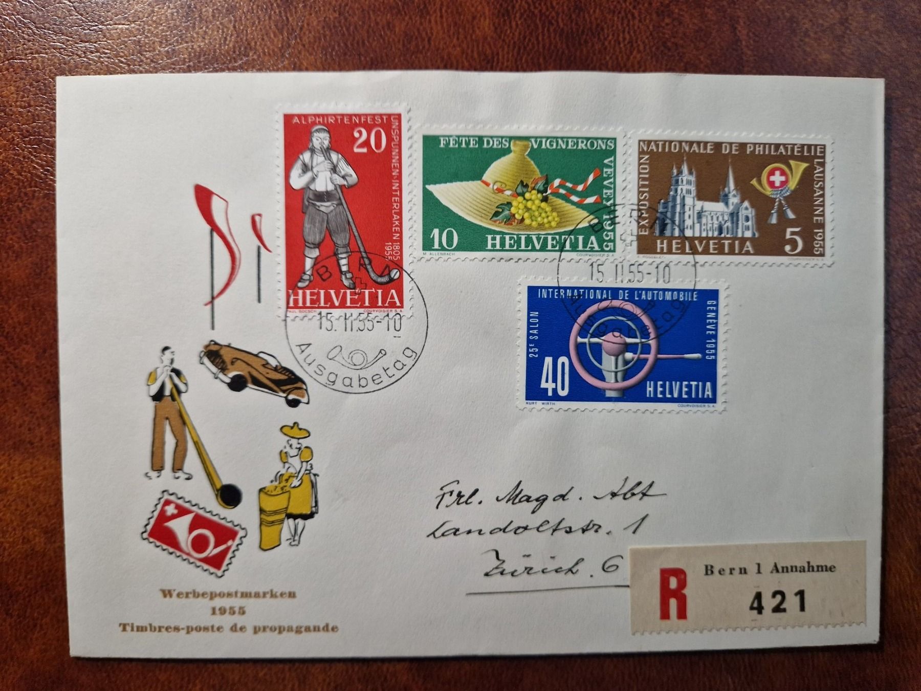 Tutti i francobolli: FDC 320 - 323 Deutsch – Usato da Bouveret venduto da hckoala