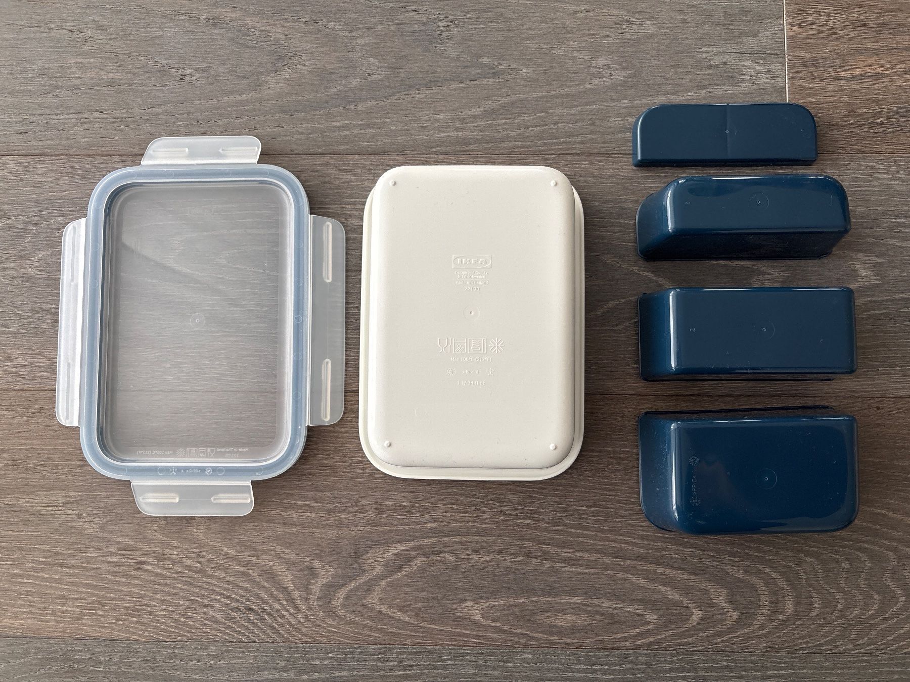 Ikea Contenitori & Simili: IKEA 365+ Vorratsbehälter mit Lunchbox-Einsätzen 3-teilig – Usato da Hünenberg venduto da Betsch1 3