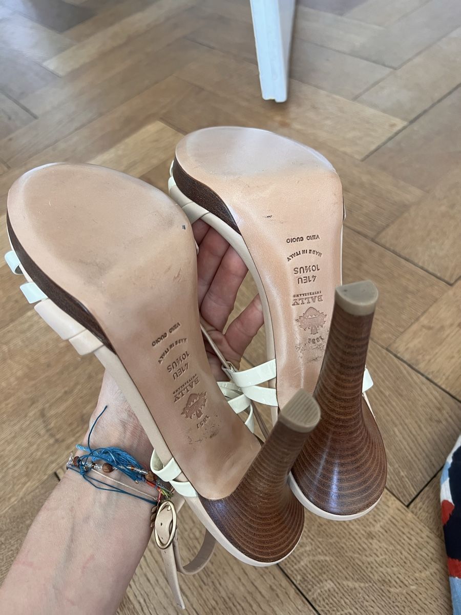 Bally Scarpe da donna: Pumps Bally, Gr. 41, beige weiss – Usato da Solothurn venduto da Brini06 4