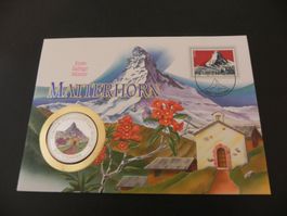 Uganda 2000 Shillings 1993 - Matterhorn - Münzbrief