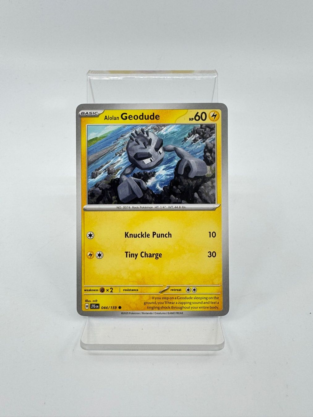 Pokémon Carte collezionabili: Pokemon Alolan Geodude 044/159 – Usato da Herisau venduto da Pokemon2026