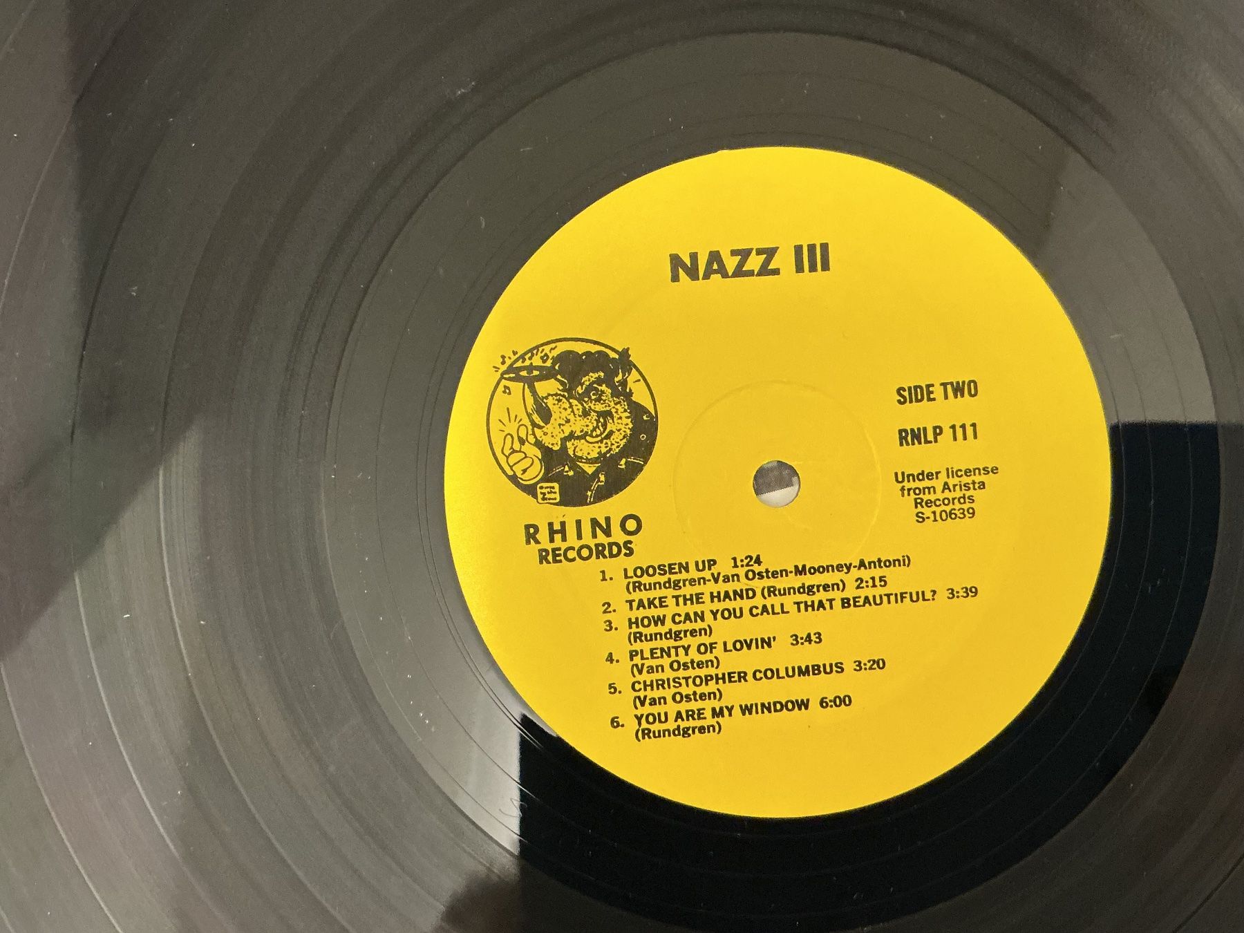 Dischi in vinile: Nazz III LP – Usato da Winterthur venduto da Tumko_7_Vinyl 1