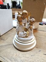 Spieluhr mit Engeln handbemalt goldene Flügel (S1)