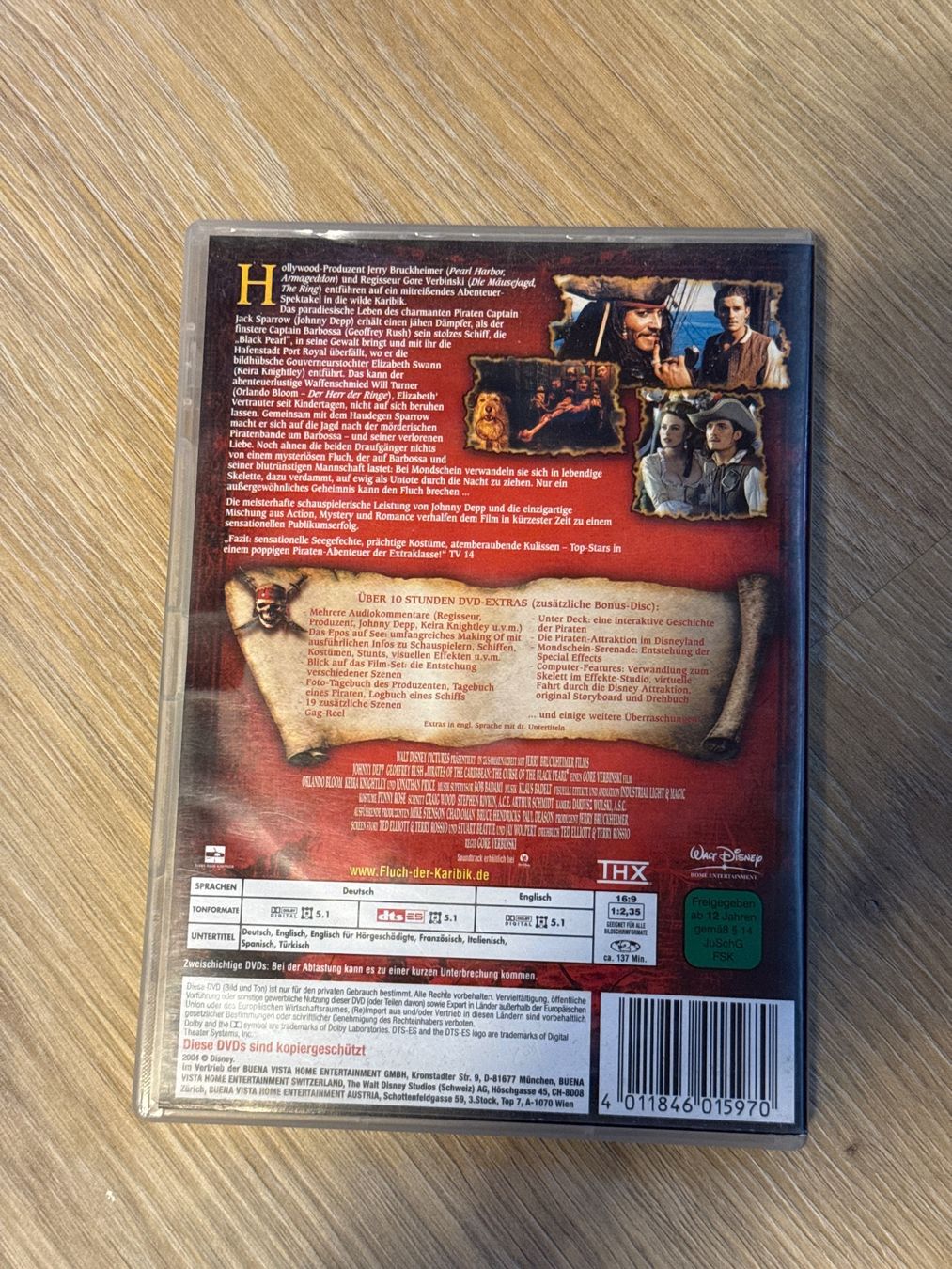 Tutti i DVDs: Filmklassiker Fluch der Karibik – Usato da Andelfingen venduto da Judy0007 1