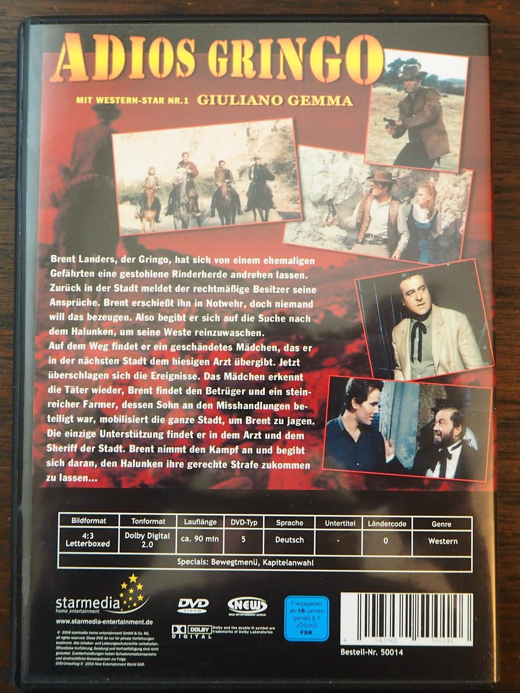 Tutti i DVDs: Adios Gringo / Giuliano Gemma – Usato da Chur venduto da dluli 1