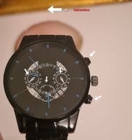 Herrenuhr mit Datumchronograph, neu