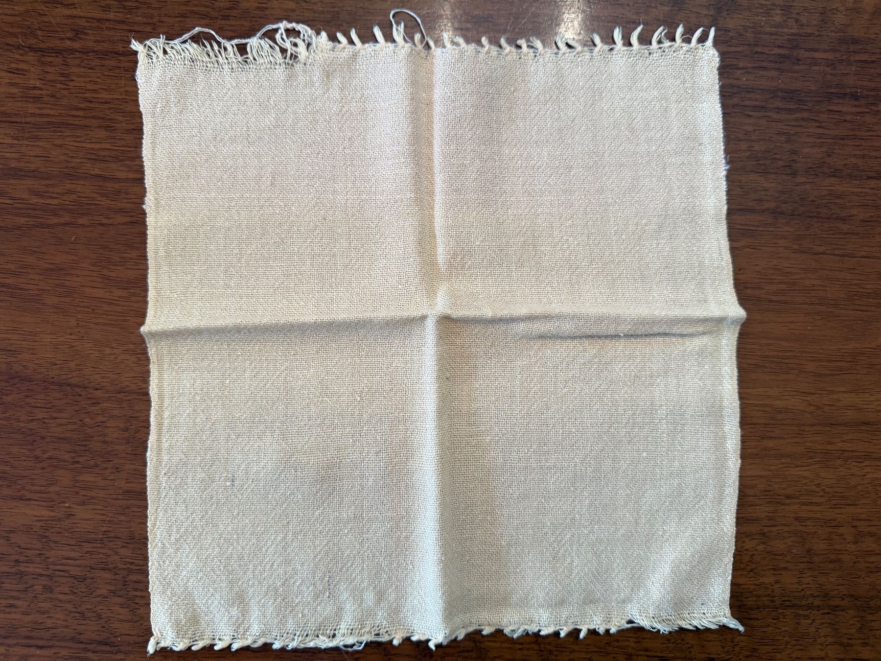 Tovaglioli: 5 Leinen-Servietten mit Fransen 25x25cm – Usato da Erstfeld venduto da Uhu1980 2