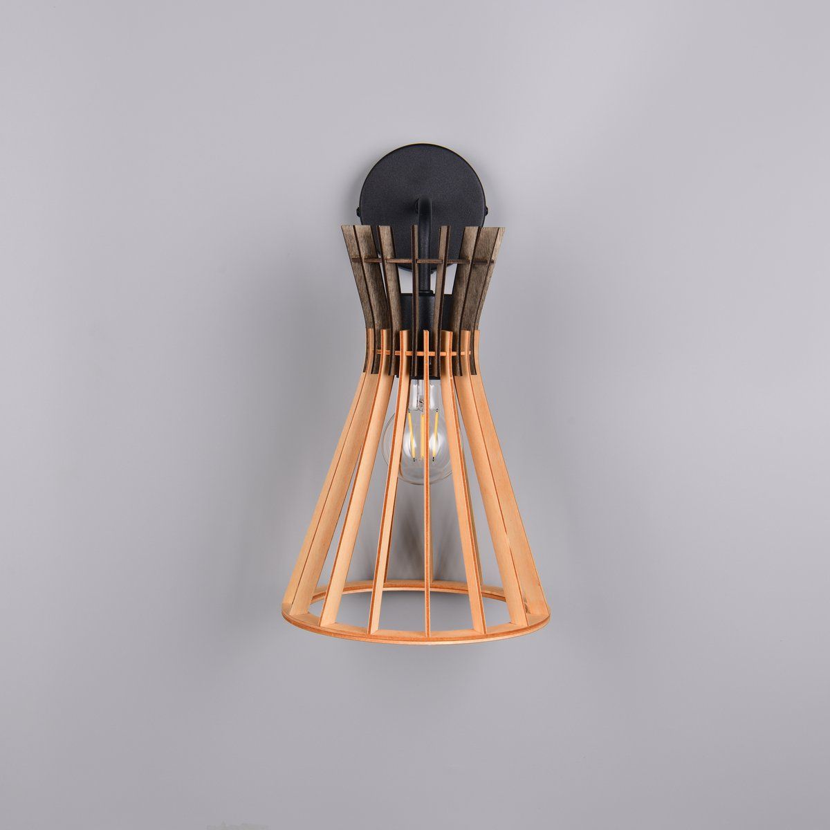 Lampade: Wandleuchte, Schwarz, Braun, 24 cm Höhe – Nuovo (secondo la descrizione) da Kreuzlingen venduto da Smart-Light 6