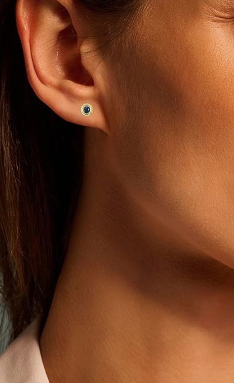 Orecchini pendenti & Orecchini a lobo: Ohrringe aus gelbgold und Saphir – Nuovo e nell'imballaggio originale da Hemmental venduto da Zirconwelt 1
