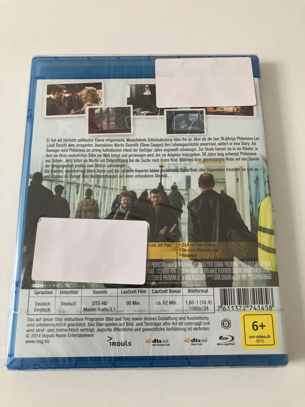 Tutti i DVDs: Philomena (Blu-ray) Coogan, Dench - Neuware – Usato da Arbon venduto da Sugofresser 1