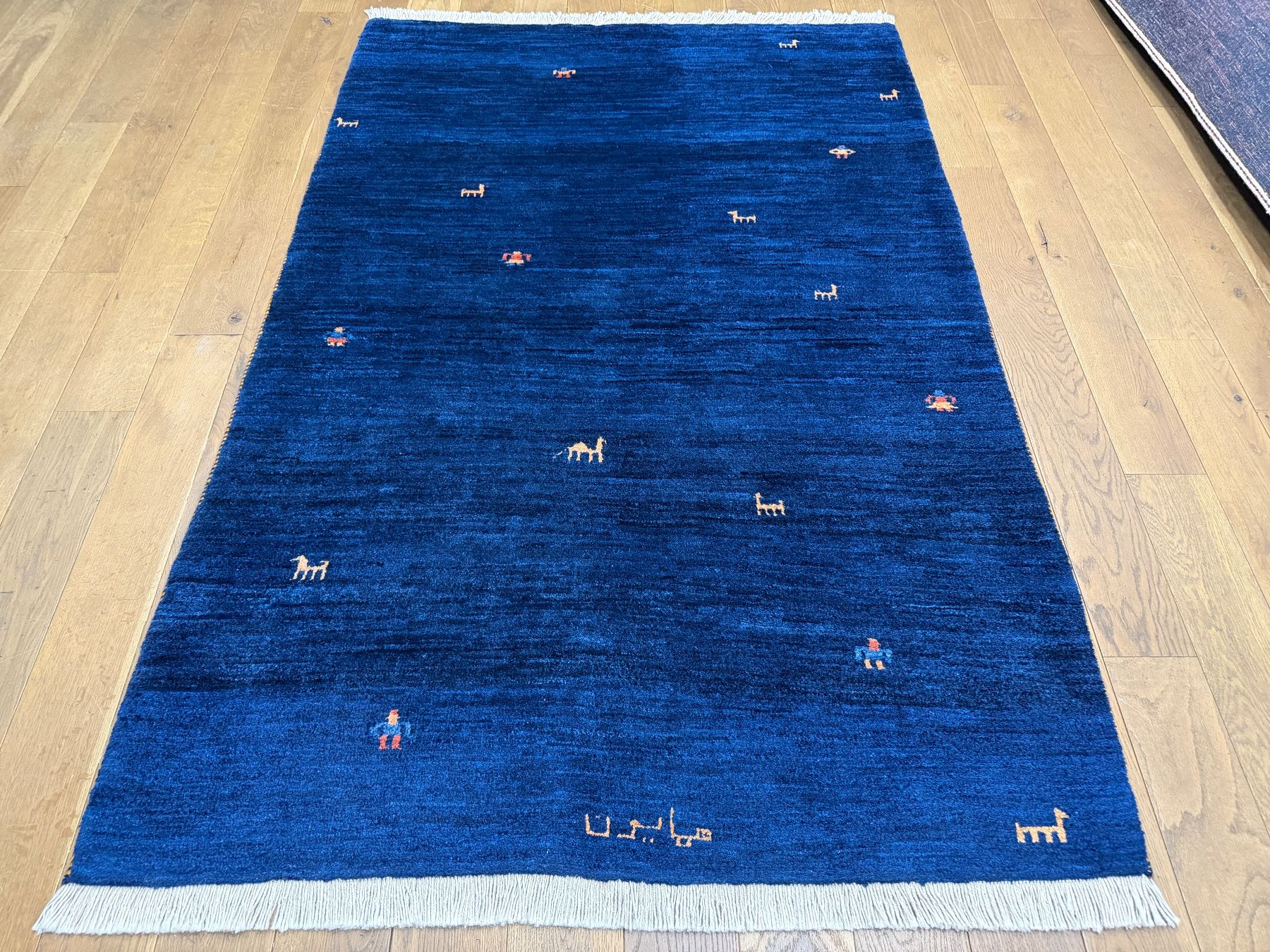Gabbeh Teppiche: Blauer Kashkuli Gabbeh - Perserteppich – Gebraucht aus Bennau von Mayer_Carpets 5