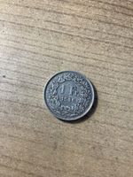 1 Schweizer Franken Silber Münze Jahrgang 1946
