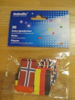 Party Spiesschen mit Länderflaggen, 5 Packungen