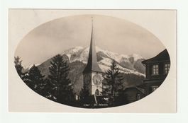 Ansichtskarte Chur St. Martin mit Berglandschaft 24.08.1922