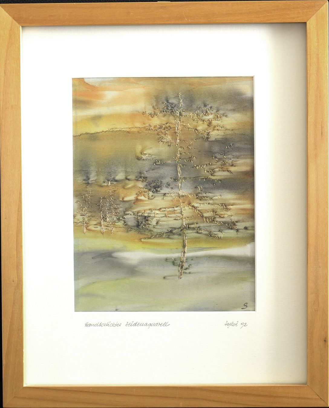 Dipinti: Besticktes Seidenaquarell – Usato da Mörschwil venduto da Romi500