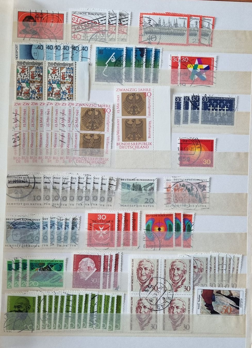 Tutti i francobolli: BRD Briefmarken Album Deutsche Bundespost – Usato da Thun venduto da yvonne.95 8