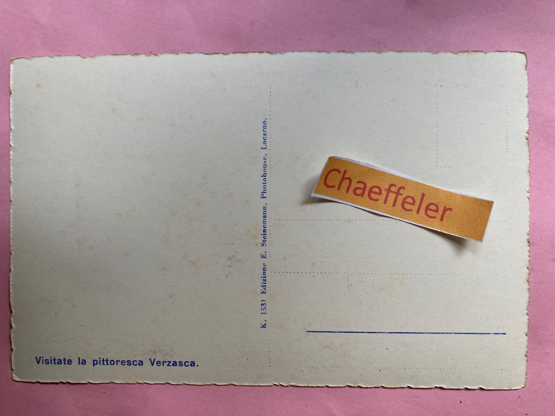 Cartes postales: Sonogno, Case tipiche – D'occasion à Zürich par Chaeffeler 1