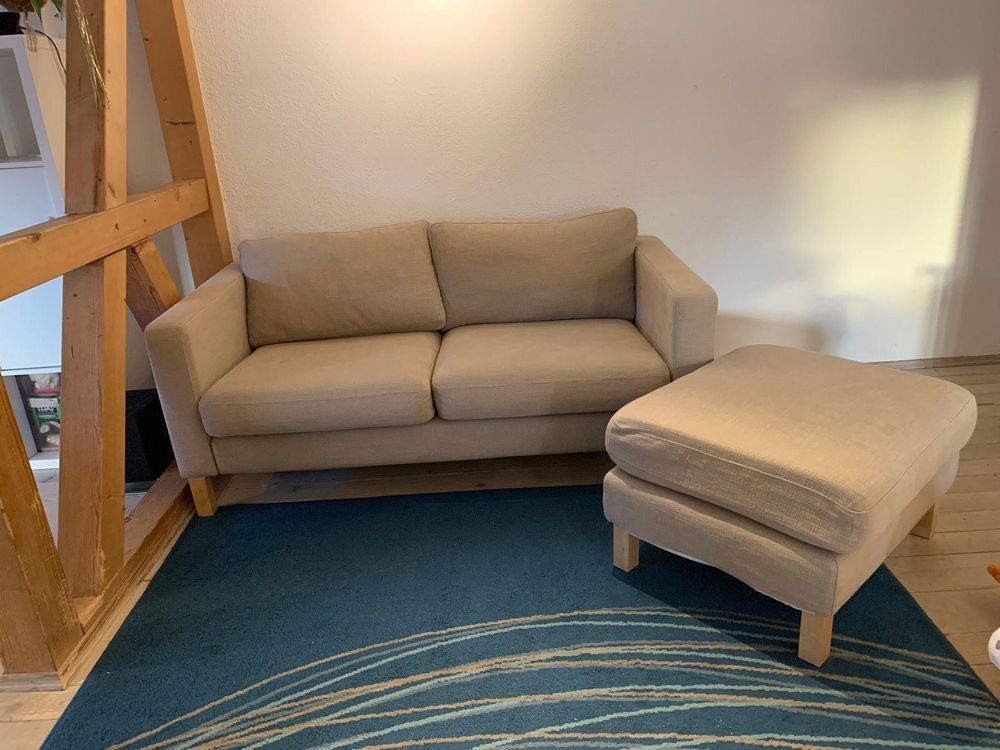 IKEA Karlstad 2er Sofa, Recamiere,Hocker Kaufen auf Ricardo