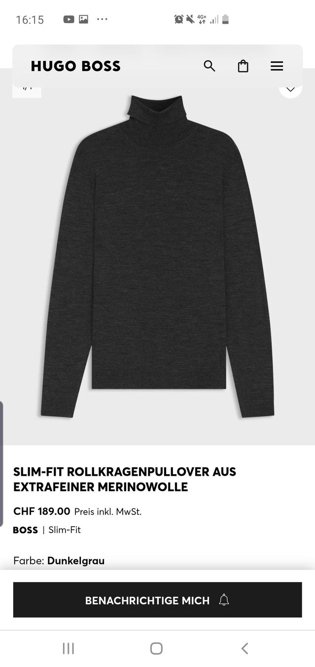 Hugo Boss Pullover & Sweatshirts: Boss, Hugo Boss, Pullover, 52 – Neu (gemäss Beschreibung) aus Winterthur von Sjull 9