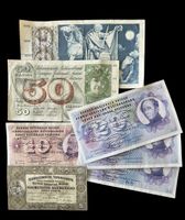 Schweiz Lot Banknoten 