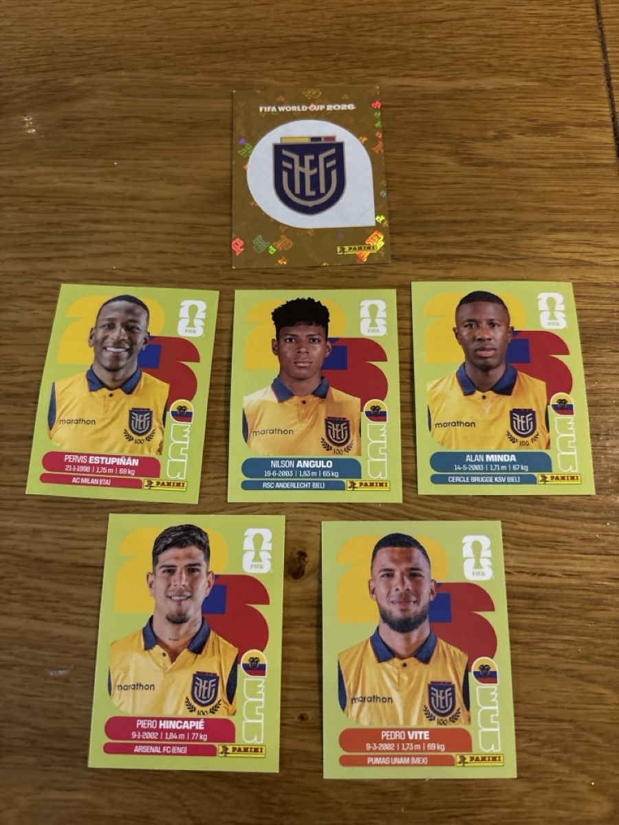 Panini Carte collezionabili: Panini Ecuador 6 Stk. – Nuovo (secondo la descrizione) da menziken venduto da Mpupa