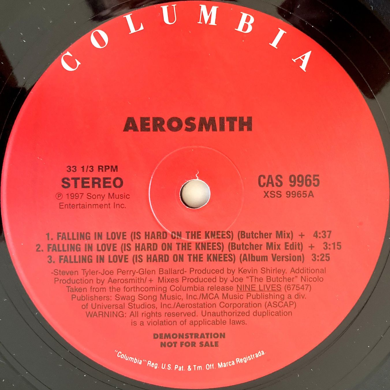 Schallplatten: AEROSMITH - FALLING IN LOVE – Gebraucht aus Bottens von hotter-than-hell 2