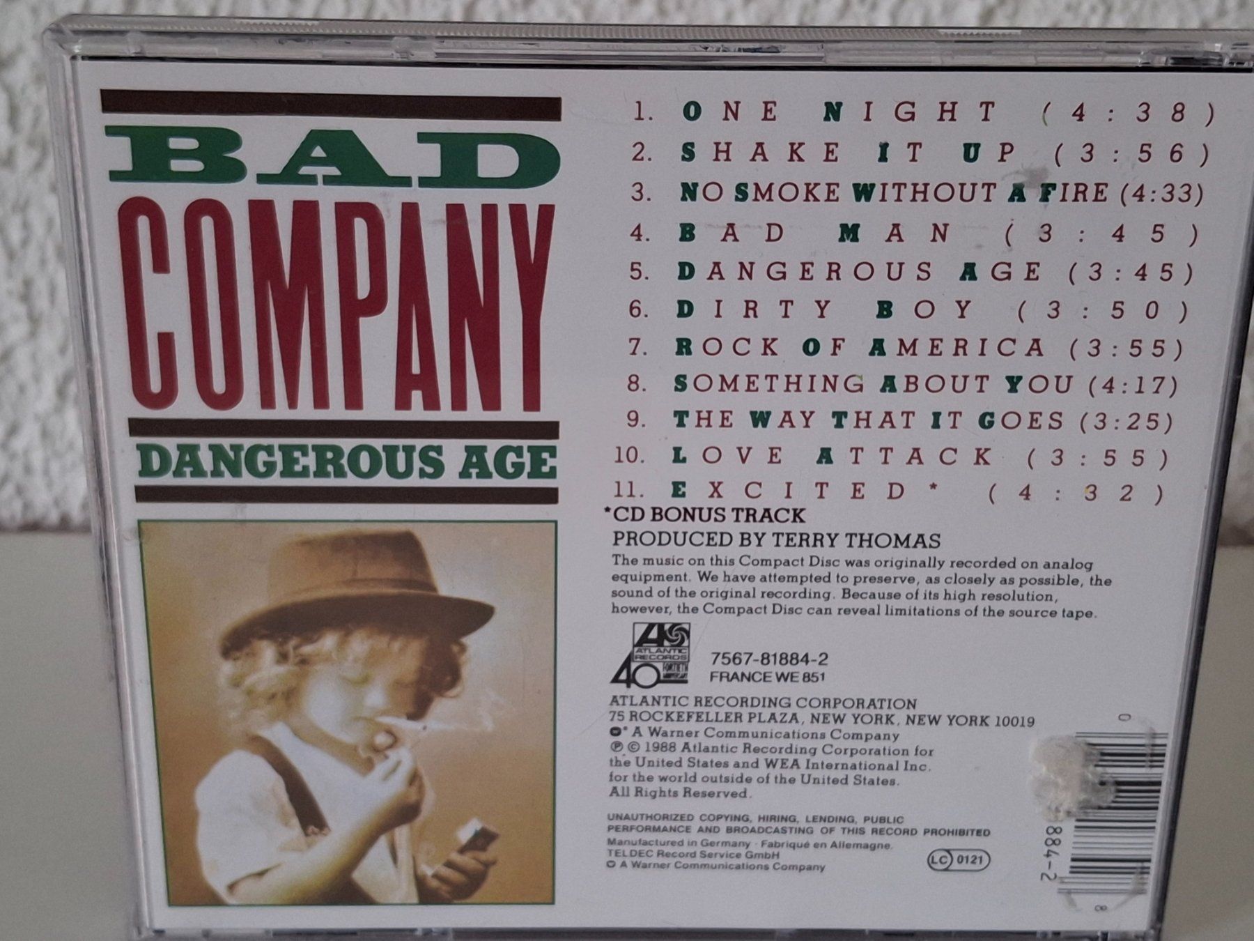 CD: CD Bad Company - Dangerous Age – Usato da Aarberg venduto da Jackup1 1
