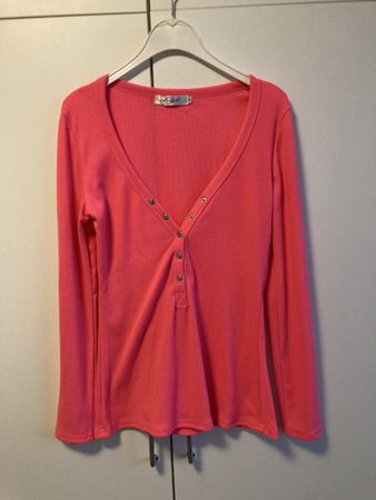 Langarm T-Shirt Gr. S / M leucht Pink
