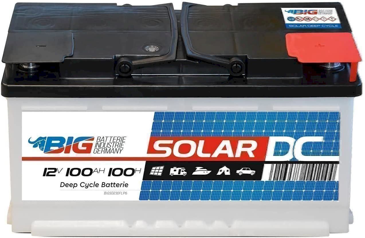 Dispositivi a energia solare: BIG Camping Solarbatterie 12V 100Ah – Nuovo e nell'imballaggio originale da Bottighofen venduto da zaap