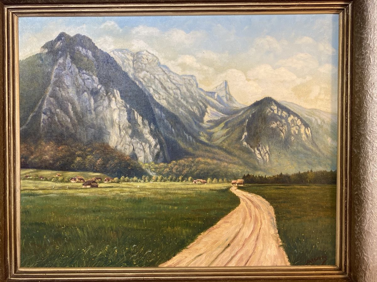 Dipinti: Schönes Schweizer Landschaftsbild mit Rahmen – Usato da sursee venduto da trilli-tralli 1