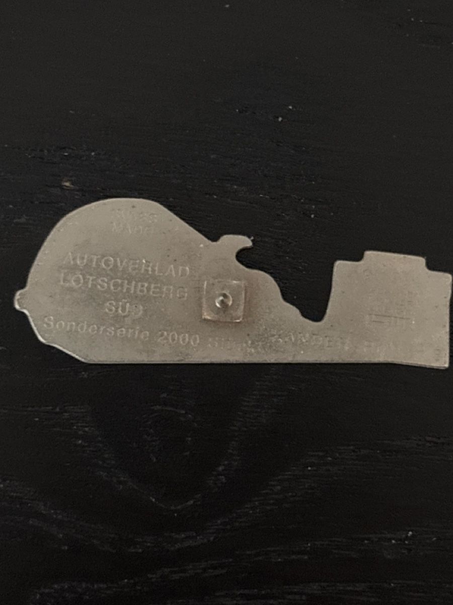 SBB/CFF/FFS Placchette & Badge: Schmid Müller-Pin Lötchberg SÜD Sondererie 2000 – Usato da Uetendorf venduto da hoisle 1
